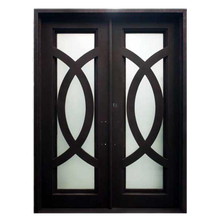 Load image into Gallery viewer, Iris Double Iron  Doors - Custom Pivot Door