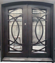 Load image into Gallery viewer, Zeus Double Iron Doors - Custom Pivot Door