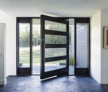 Load image into Gallery viewer, ARIA Metal/Glass Combination Pivot Door - Custom Pivot Door
