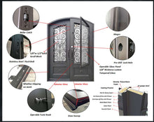 Load image into Gallery viewer, Demeter Double Iron Doors - Custom Pivot Door