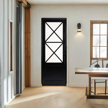 Charger l&#39;image dans la galerie, Artemis Single Iron Door with Regency Style and Glass, Perfect for Residential and Commercial Use - Custom Pivot Door
