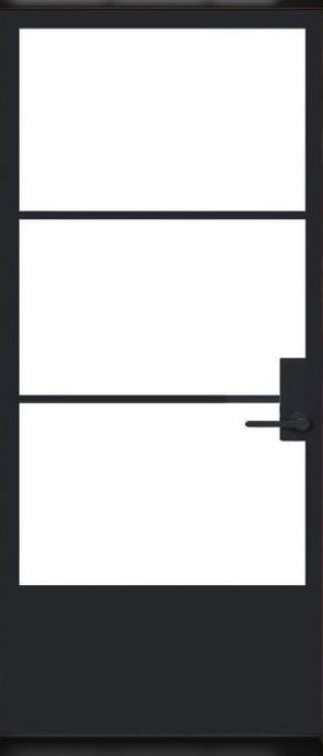 Three Glass Panel French Door - Custom Pivot Door