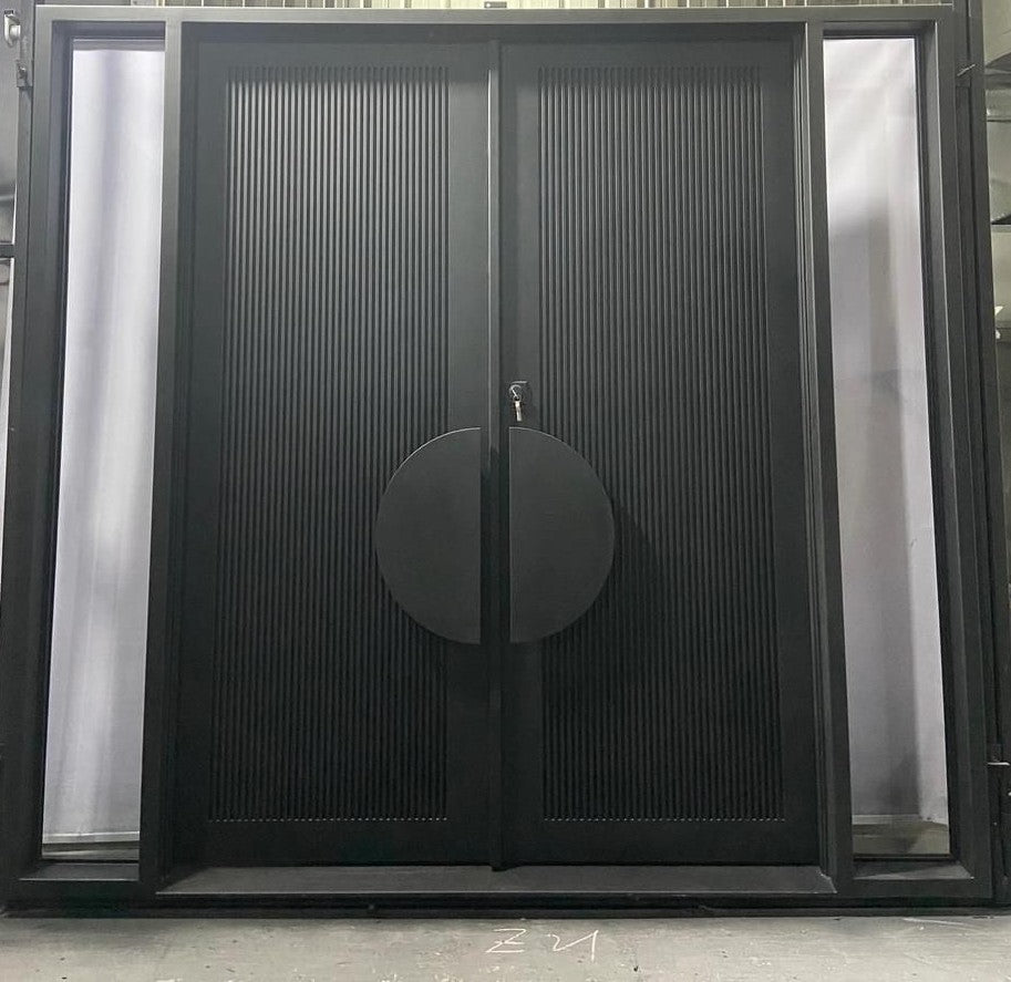 Castor Double Iron Doors - Custom Pivot Door