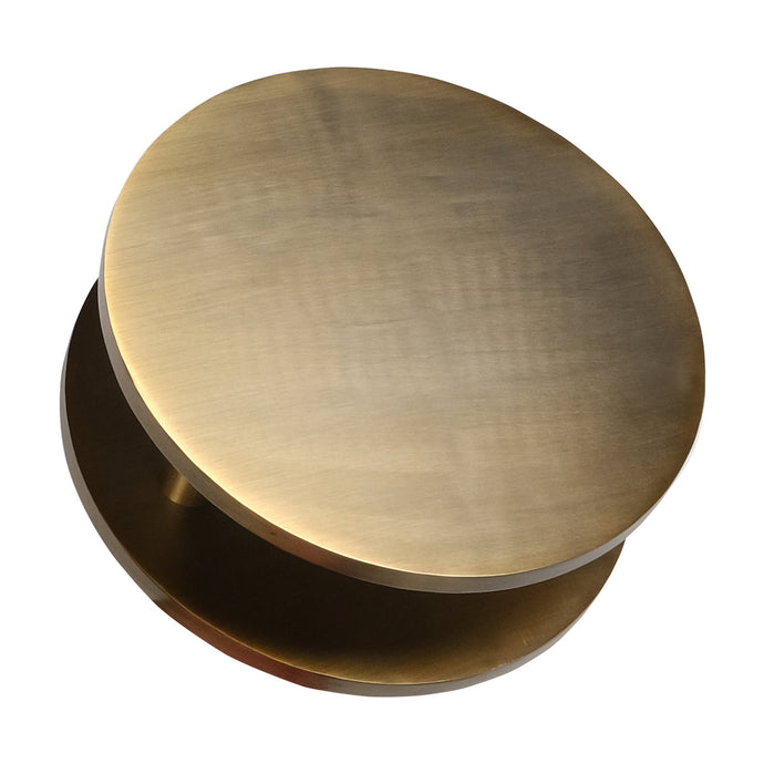 Large Circular Door Pull - Custom Pivot Door