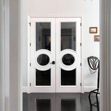 Load image into Gallery viewer, Art Deco Double Doors - Custom Pivot Door
