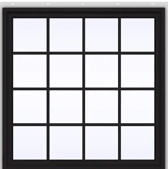 Fixed Window with Colonial Grids - Custom Pivot Door