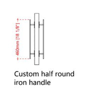 Charger l&#39;image dans la galerie, Castor Double Iron Doors - Custom Pivot Door
