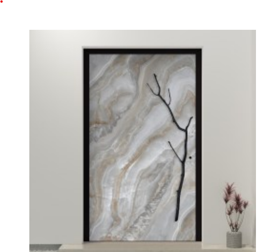 Stone single hinged  door - Custom Pivot Door