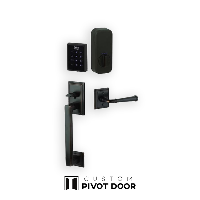 Hamden Electronic lock by EMTEK - Custom Pivot Door