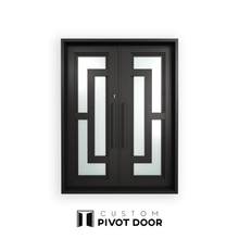 Load image into Gallery viewer, Hestina Iron Double Doors - Custom Pivot Door
