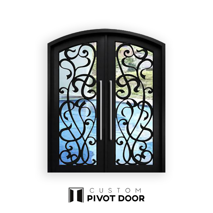 Eros Double Iron Doors - Custom Pivot Door