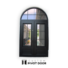 Load image into Gallery viewer, Pallas Double door with Transom - Custom Pivot Door

