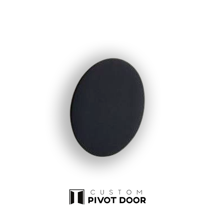 Large Contemporary Circular Door Pull - Custom Pivot Door