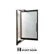 Load image into Gallery viewer, Minimalist Frosted Glass Pivot Door - Custom Pivot Door
