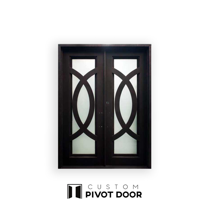 Iris Double Iron  Doors - Custom Pivot Door