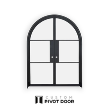 Charger l&#39;image dans la galerie, Thea Arched Double French Doors - Custom Pivot Door
