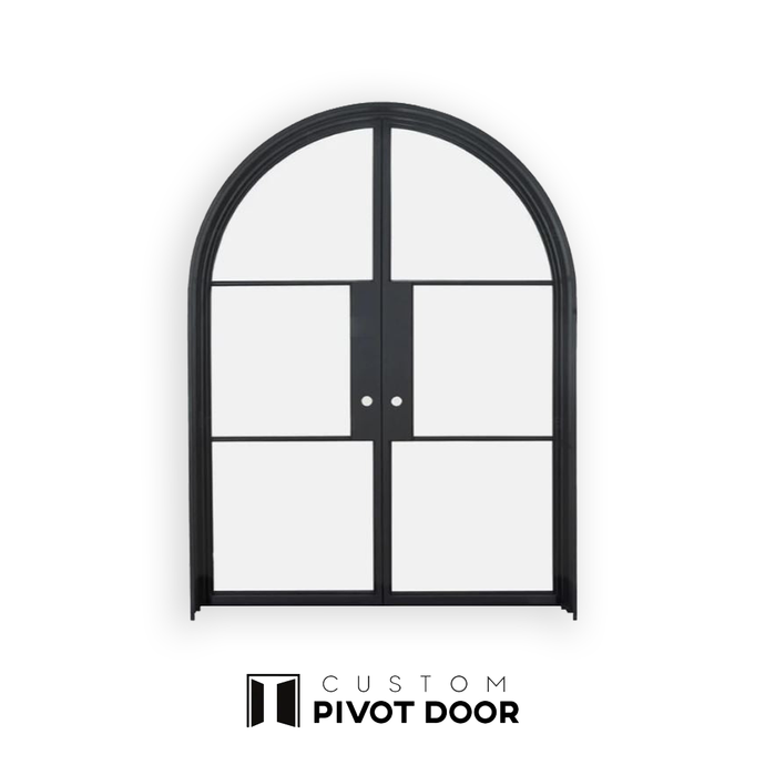 Thea Arched Double French Doors - Custom Pivot Door