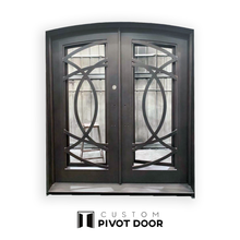 Load image into Gallery viewer, Zeus Double Iron Doors - Custom Pivot Door
