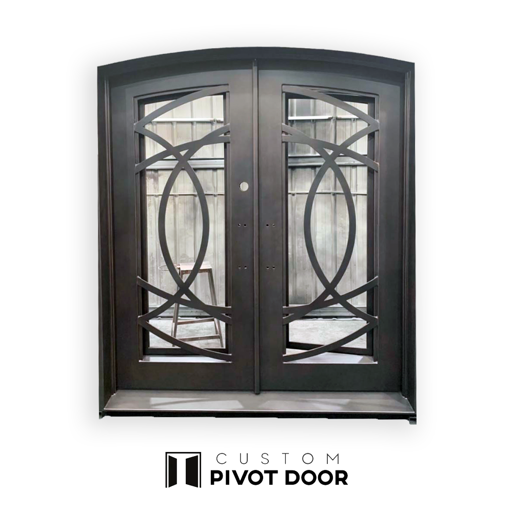 Zeus Double Iron Doors - Custom Pivot Door