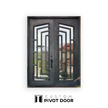 Load image into Gallery viewer, Kio Modern Geometric Door - Custom Pivot Door
