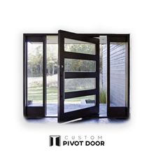 Load image into Gallery viewer, ARIA Metal/Glass Combination Pivot Door - Custom Pivot Door
