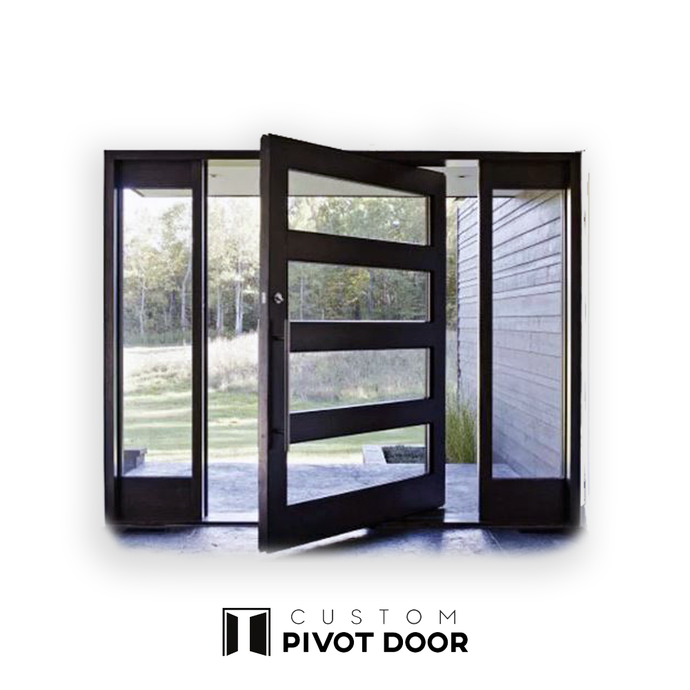 ARIA Metal/Glass Combination Pivot Door - Custom Pivot Door