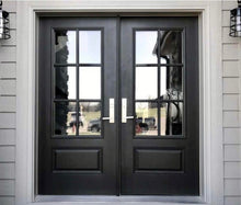 Charger l&#39;image dans la galerie, Corus Double Doors with mirrored glass - Custom Pivot Door
