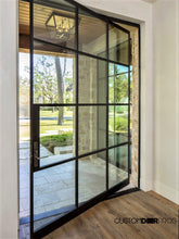 Charger l&#39;image dans la galerie, Modern Multi Pane Glass Pivot Door - Custom Pivot Door
