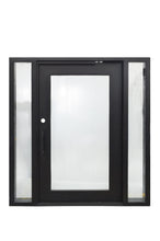 Load image into Gallery viewer, Sleek Pivot Door with Sidelights - Custom Pivot Door
