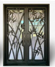 Charger l&#39;image dans la galerie, Althea Double Iron Doors - Custom Pivot Door
