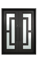 Load image into Gallery viewer, Hestina Iron Double Doors - Custom Pivot Door
