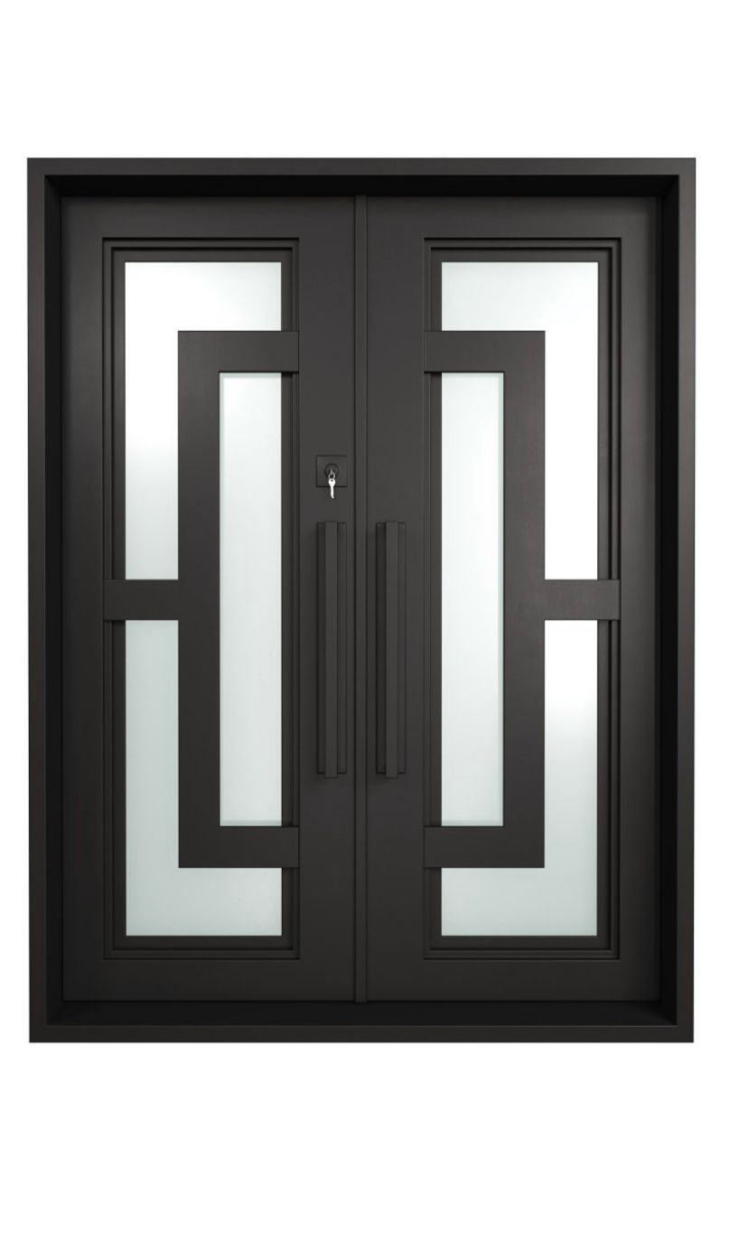 Hestina Iron Double Doors - Custom Pivot Door