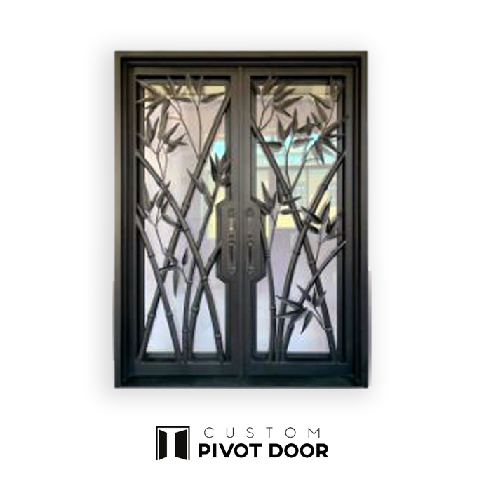 Althea Double Iron Doors - Custom Pivot Door