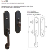 Load image into Gallery viewer, Paris Handle Set - Custom Pivot Door
